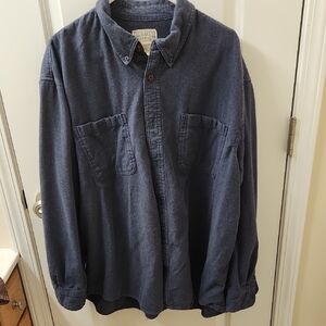 Duluth Trading Co Dark Blue Cotton Shirt